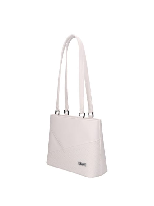 Karen 9552 fehér rostbőr táska