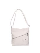 Karen D 704 fehér rostbőr táska