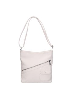 Karen D 704 fehér rostbőr táska