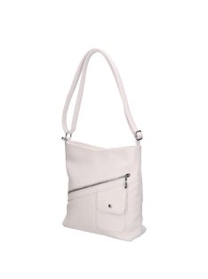 Karen D 704 fehér rostbőr táska