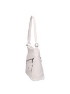 Karen D 704 fehér rostbőr táska