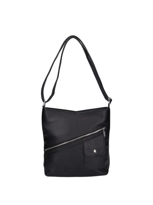 Karen D 704 fekete rostbőr táska