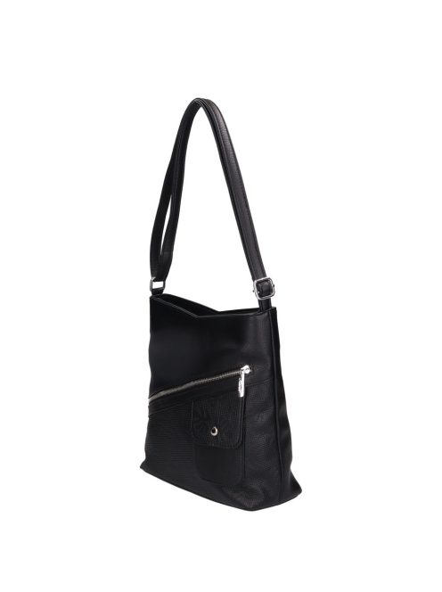 Karen D 704 fekete rostbőr táska