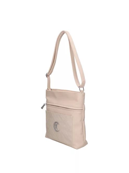 Karen 9550 bézs rostbőr táska