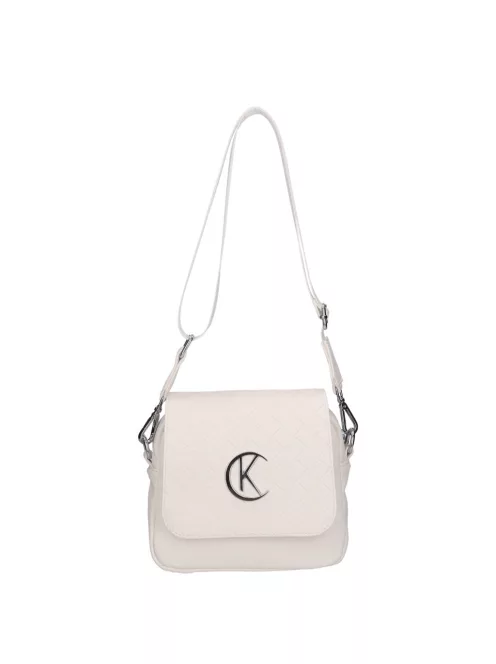 Karen D 527 fehér DK rostbőr táska