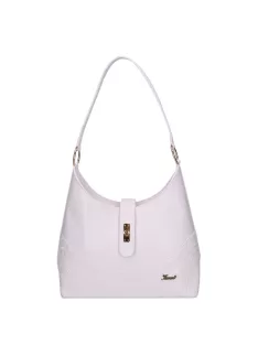 Karen D 658 fehér virág flc rostbőr táska