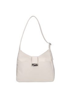Karen D 698 fehér rostbőr táska