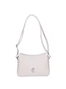 Karen D 700 fehér virág rostbőr táska