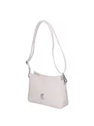 Karen D 700 fehér virág rostbőr táska