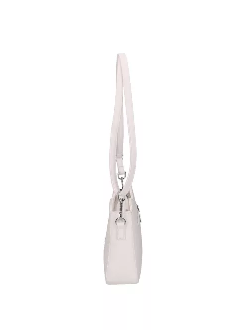 Karen D 700 fehér virág rostbőr táska