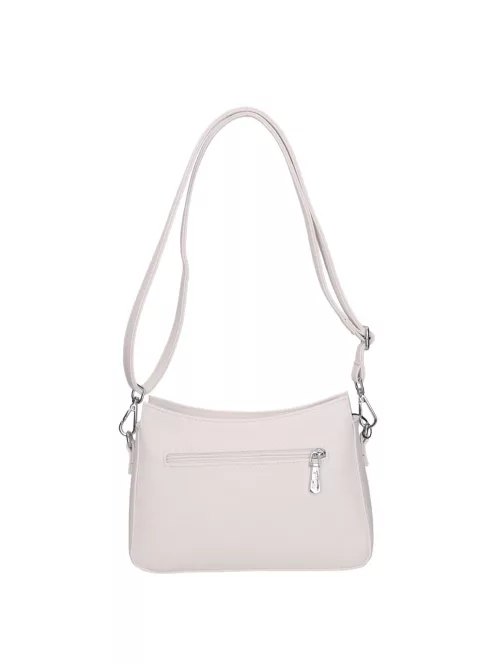 Karen D 700 fehér virág rostbőr táska