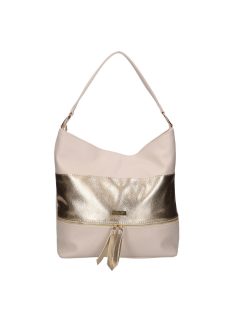 Karen 1713 bézs arany rostbőr táska