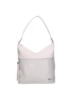 Karen 2522 fehér ezüst rostbőr táska