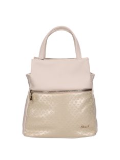 Karen 9549 bézs arany rostbőr táska