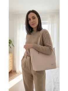 Karen 2418 bézs DK rostbőr táska