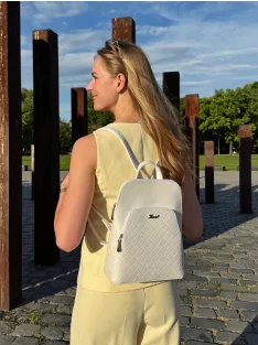 Karen N 236 fehér ezüst DK rostbőr táska