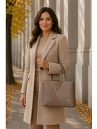 Karen 2534 bronz rostbőr női táska