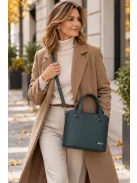 Karen 2540 zöld rostbőr női kézitáska – elegáns Karen rostbőr női kézitáska