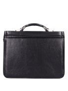 Karen Karina fekete lakk fonott rostbőr női aktatáska