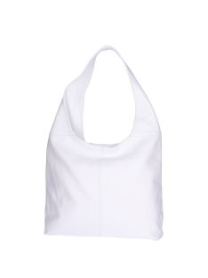 Táska Olasz bőr 5241 fehér shopper női