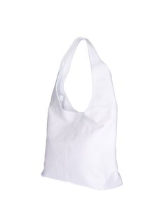 Táska Olasz bőr 5241 fehér shopper női