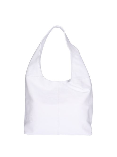 Táska Olasz bőr 5241 fehér shopper női