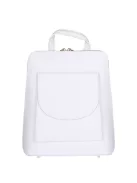 Hátizsák/Válltáska OLASZ BŐR elöl zsebes fehér női