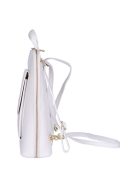 Hátizsák/Válltáska OLASZ BŐR elöl zsebes fehér női