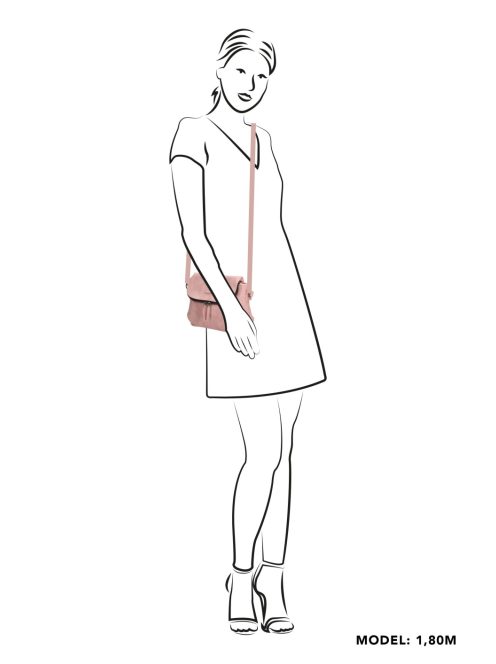 Beagles Arquillos rózsaszín női oldaltáska