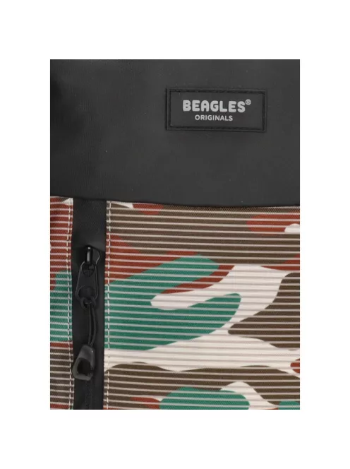 Beagles Urban Originals barna terepmintás laptoptartós hátizsák 17,3"