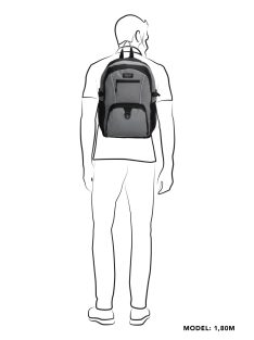   Beagles Urban Originals szürke laptoptartós hátizsák 17,3"