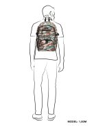 Beagles Urban Originals barna terepmintás laptoptartós hátizsák 17,3"