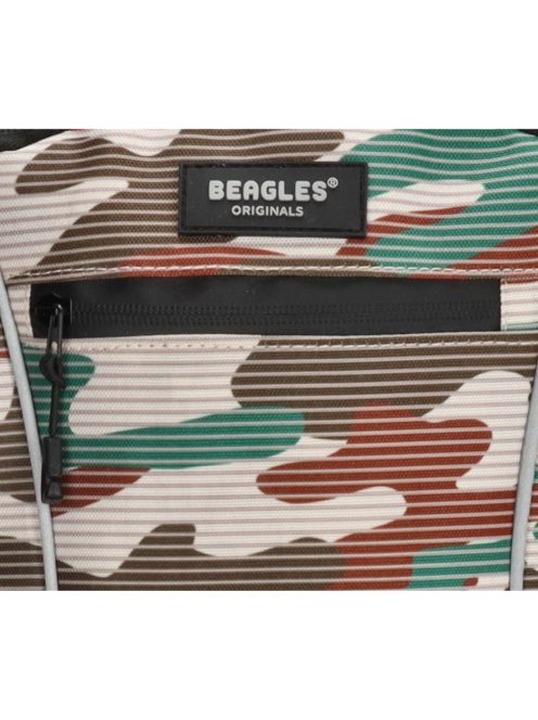 Beagles Urban Originals barna terepmintás laptoptartós hátizsák 17,3"