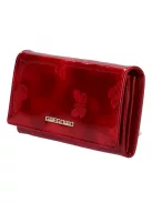 Gregorio BT-114 piros lepkés lakk bőr női pénztárca