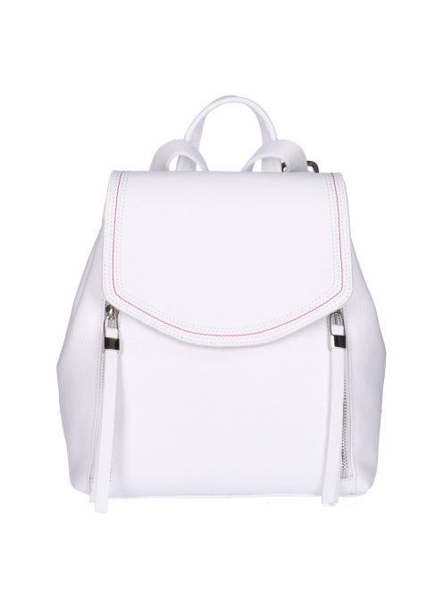 Olasz bőr 0120 fehér női hátizsák