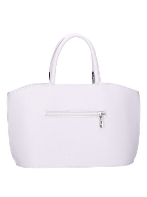 Karen 9079 bis fehér virágos rostbőr női kicsi kézitáska