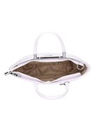 Karen 9079 bis fehér virágos rostbőr női kicsi kézitáska