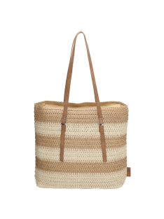   Piero Erbacci Natural Life drapp-bézs női szalma válltáska