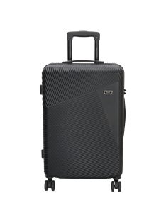 Beagles Marbella fekete 4 kerekű közepes bőrönd