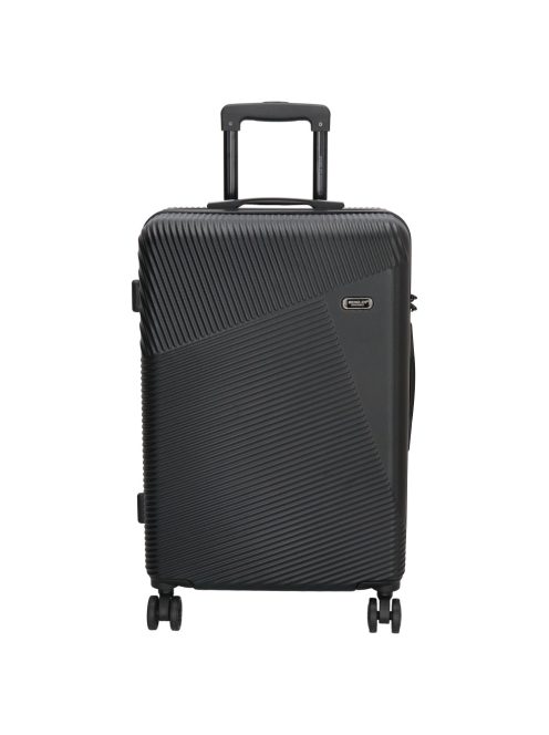 Beagles Marbella fekete 4 kerekű közepes bőrönd