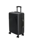 Beagles Marbella fekete 4 kerekű közepes bőrönd