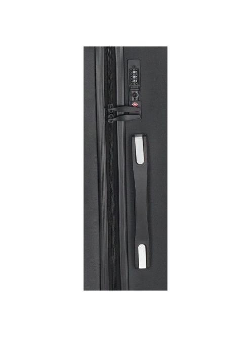 Beagles Marbella fekete 4 kerekű közepes bőrönd