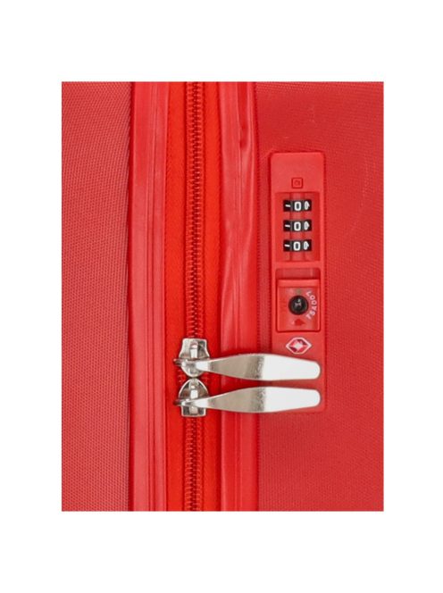 Beagles Marbella piros 4 kerekű közepes bőrönd