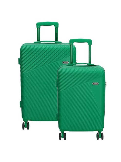 Beagles Marbella világoszöld 4 kerekű 2 részes bőrönd szett