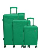 Beagles Marbella világoszöld 4 kerekű 3 részes bőrönd szett