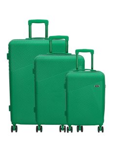   Beagles Marbella világoszöld 4 kerekű 3 részes bőrönd szett