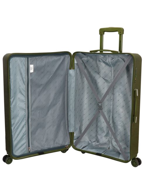 Beagles Marbella zöld 4 kerekű 3 részes bőrönd szett