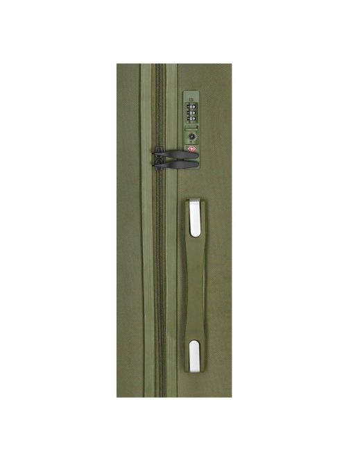 Beagles Marbella zöld 4 kerekű 3 részes bőrönd szett