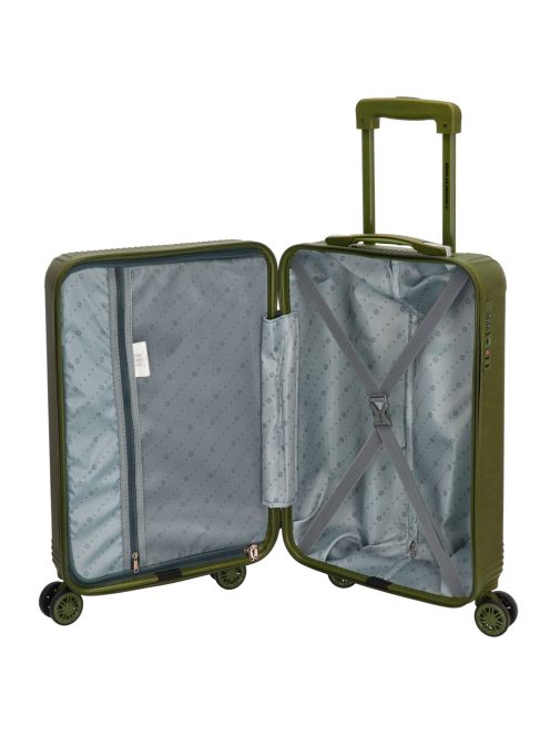 Beagles Marbella zöld 4 kerekű 3 részes bőrönd szett