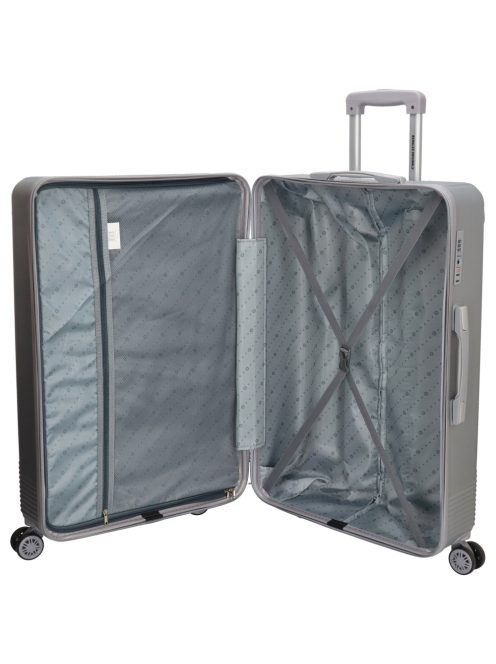 Beagles Marbella ezüst 4 kerekű nagy bőrönd